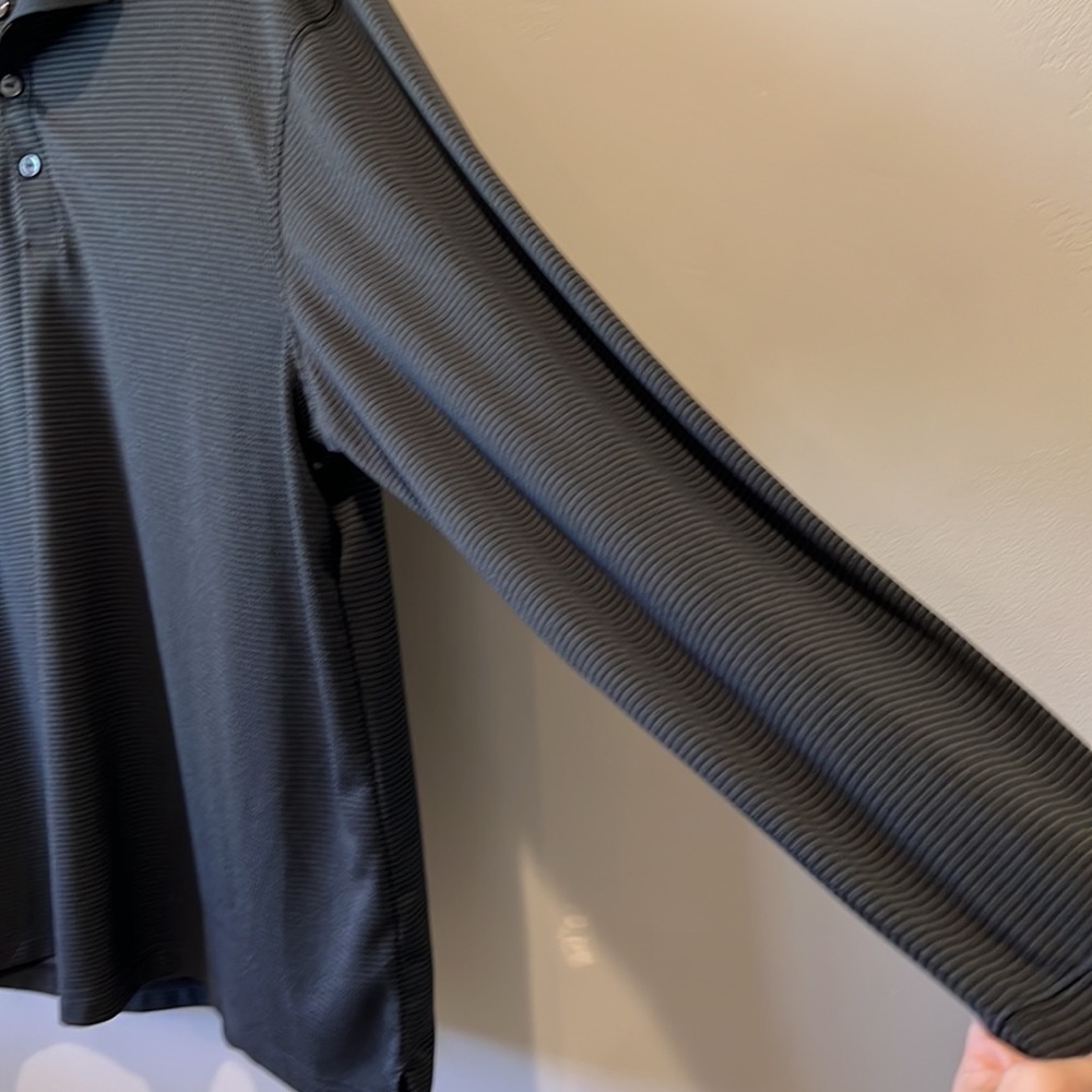 Haggar Cool 18 Pro Long Sleeve Polo - Picture 7 of 10